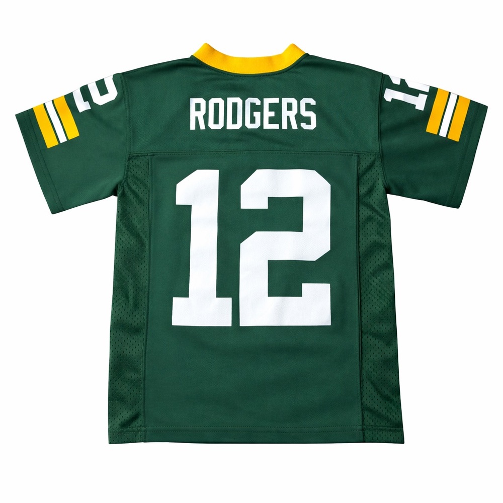 Green Bay Packers #12 Aaron Rodgers Youth Jersey – Size S